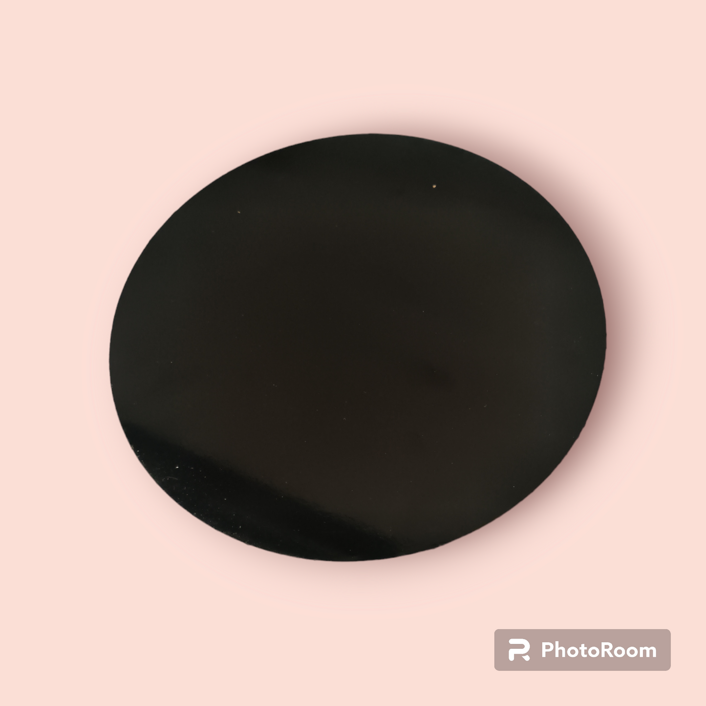 CAKE MDF BOARD 10'' BLACK ROUND 10 PCS PACK