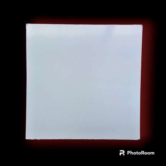 CAKE MDF BOARD 8''WHITE SQUARE 10 PCS PACK