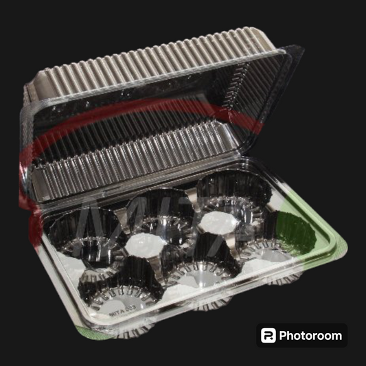 PVC CUP CAKE  BOX BIG 65MM 10 PCS APCK