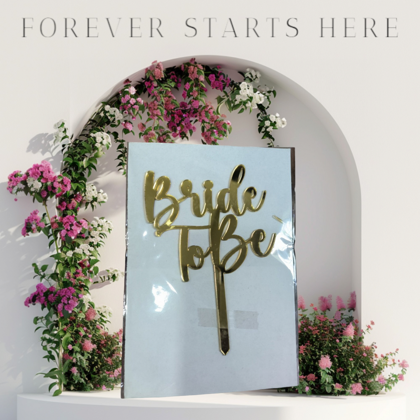 ACRYLIC TOPPER 5'' BRIDE TO BE #5