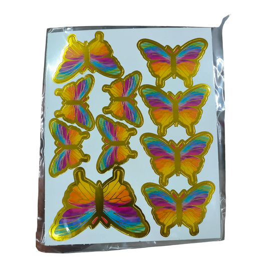 PAPER BUTTERFLY WITH STRING MULTICOLOR SHADE NEW