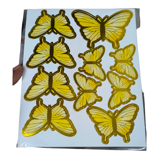 PAPER BUTTERFLY WITH STRING YELLOW SHADE NEW