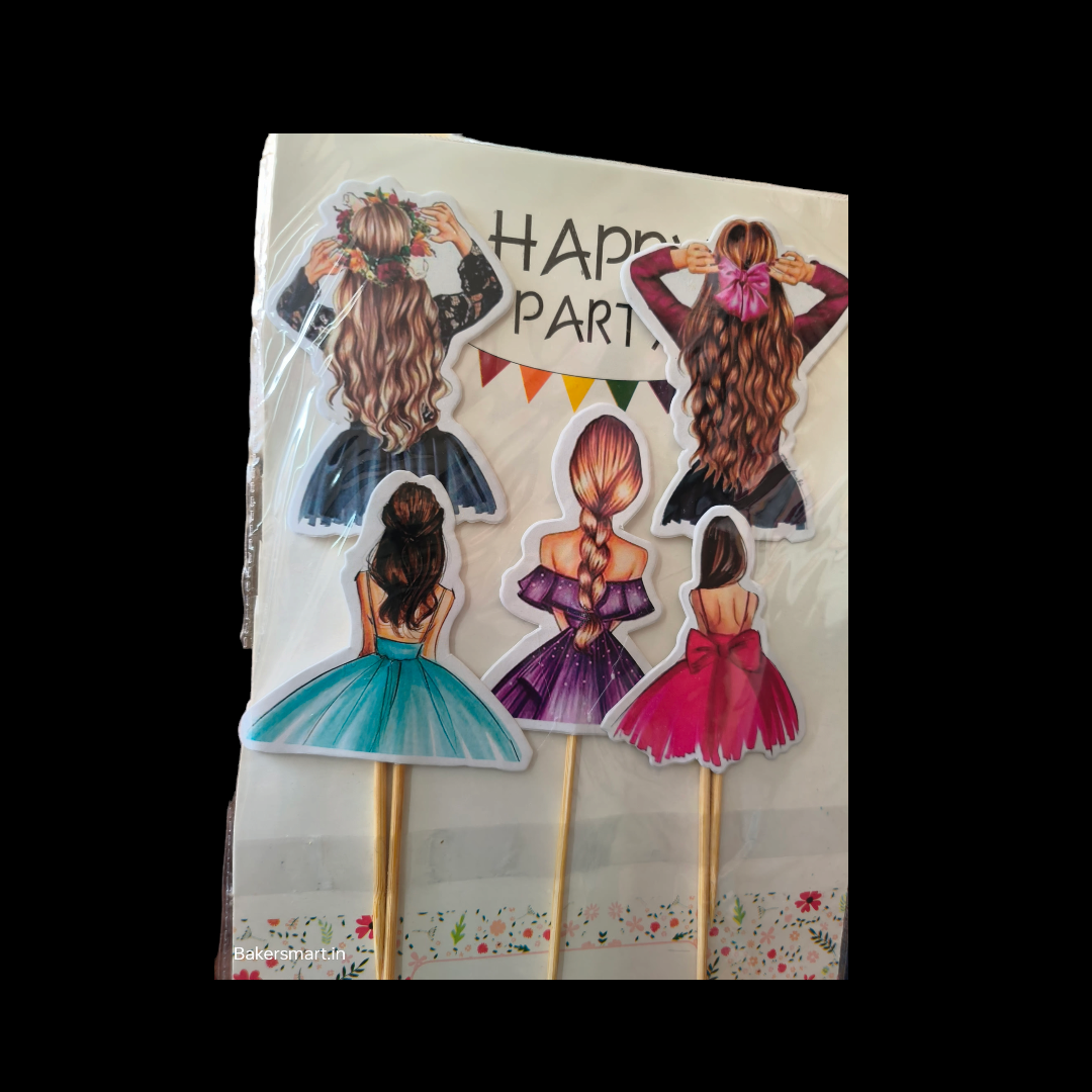 PAPER THEME TOPPER BACK GIRL