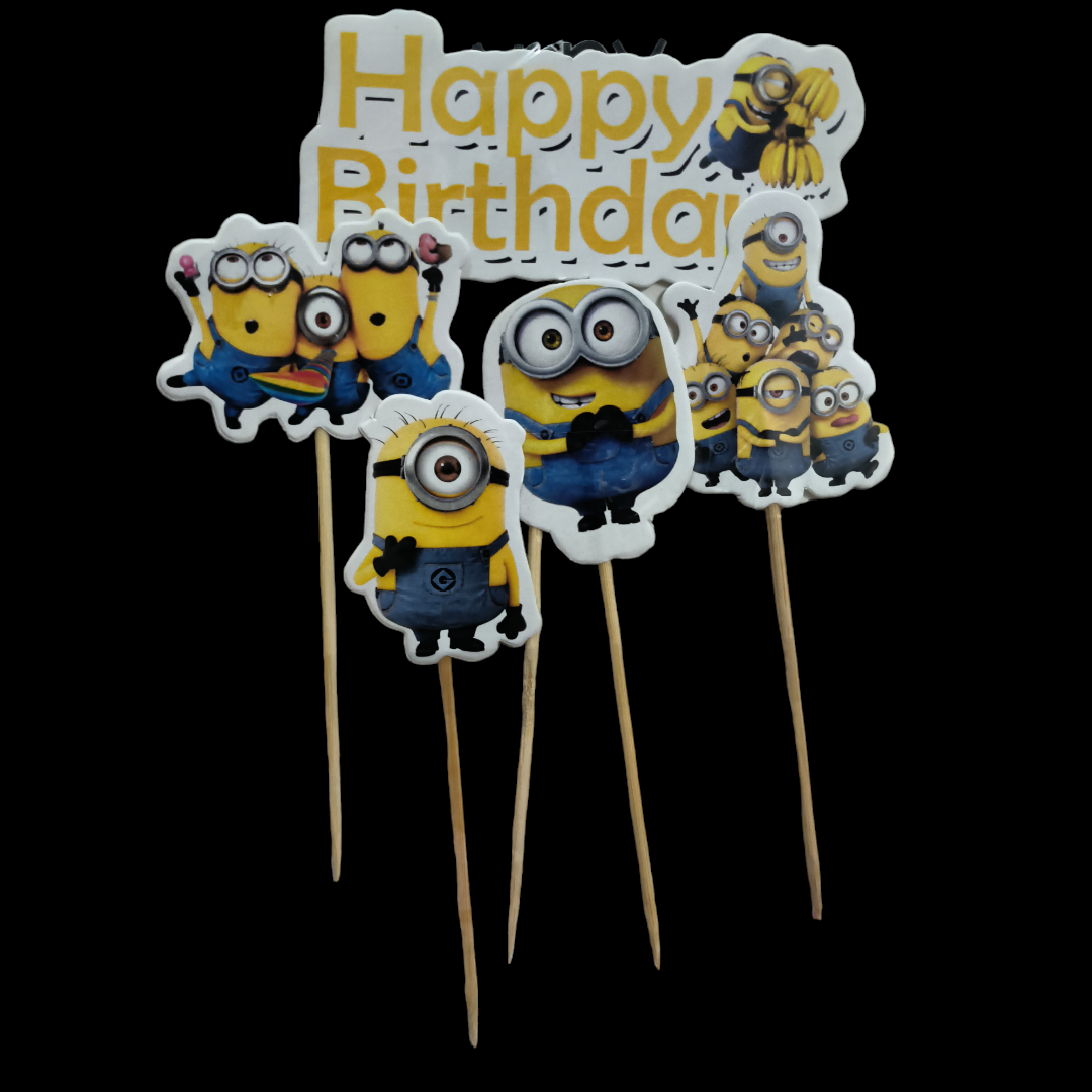 PAPER THEME TOPPER MINION NEW