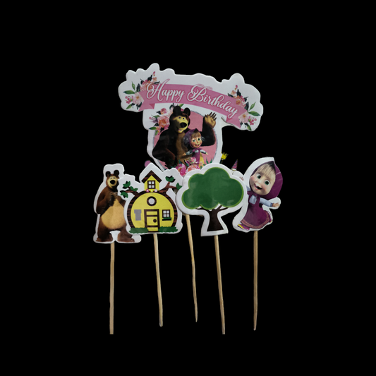 PAPER THEME MASHA BEAR NEW