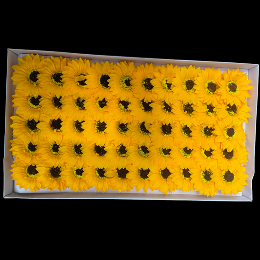 ARTIFICIAL SCENTED SUNFLOWER FLOWER  YELLOW 10 PCS PACK