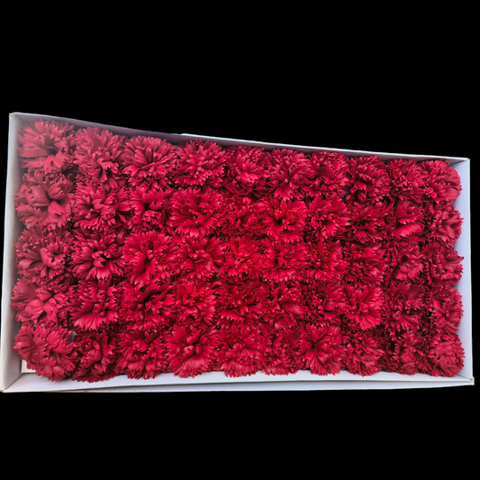ARTIFICIAL SCENTED GARNATION FLOWER RED 10 PCS PACK