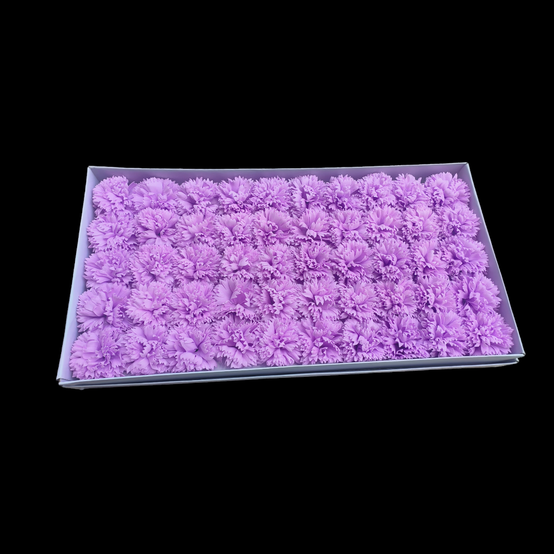ARTIFICIAL SCENTED GARNATION FLOWER PURPLE 10 PCS PACK