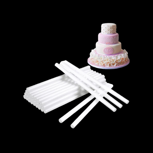 PLASTIC CAKE DOWEL 8 PCS PACK 12"