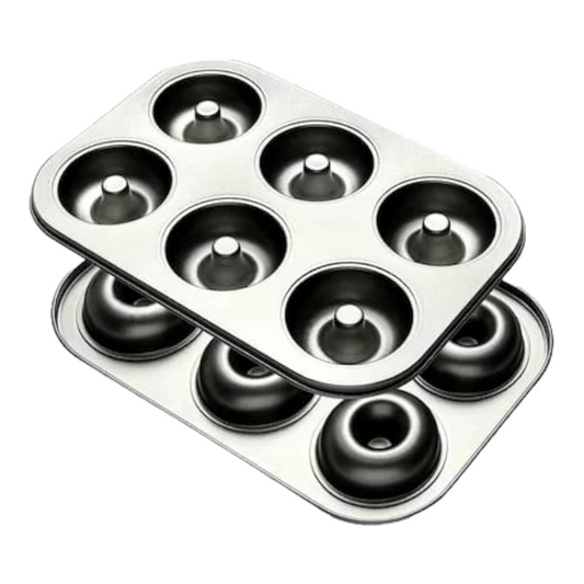 CARBON COATED DONUT TRAY 6 CAVITY