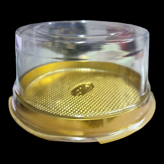 PVC BENTO BOX GOLDEN 4*2.75 -25PCS