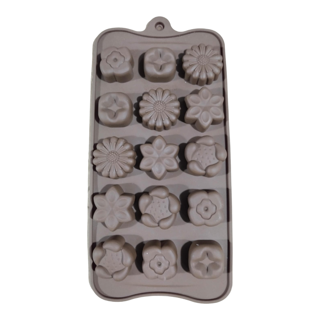 Silicon Chocolate Mould Mix Flower 2 15 Cavity
