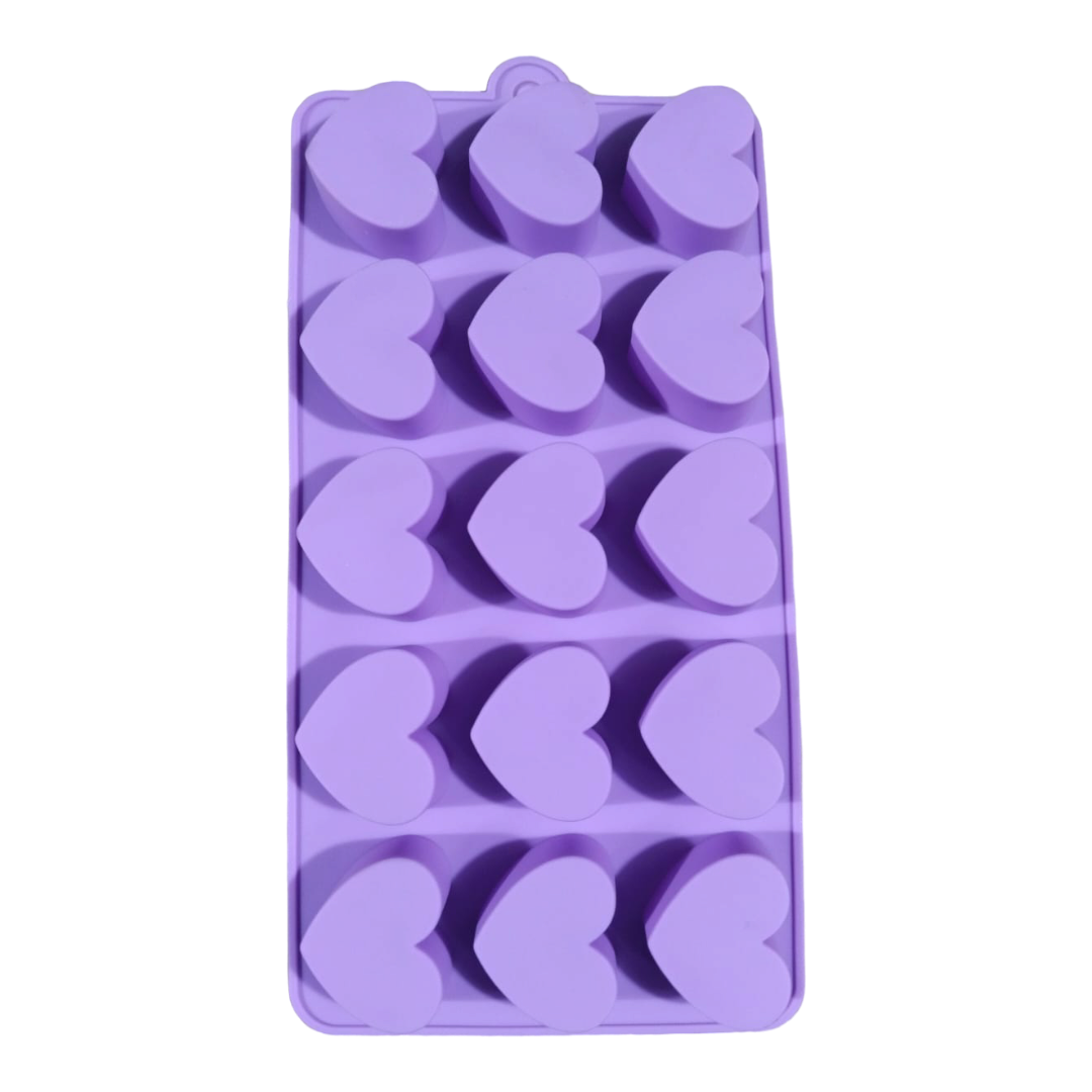 Silicon Chocolate Mould Big Heart 15 Cavity