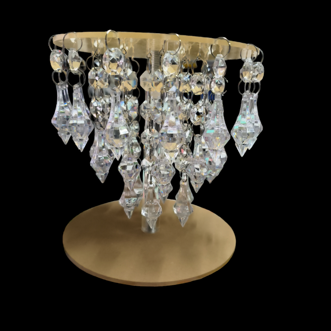 ACRYLIC DIAMOND CAKE SPACER 6*6 SIZE