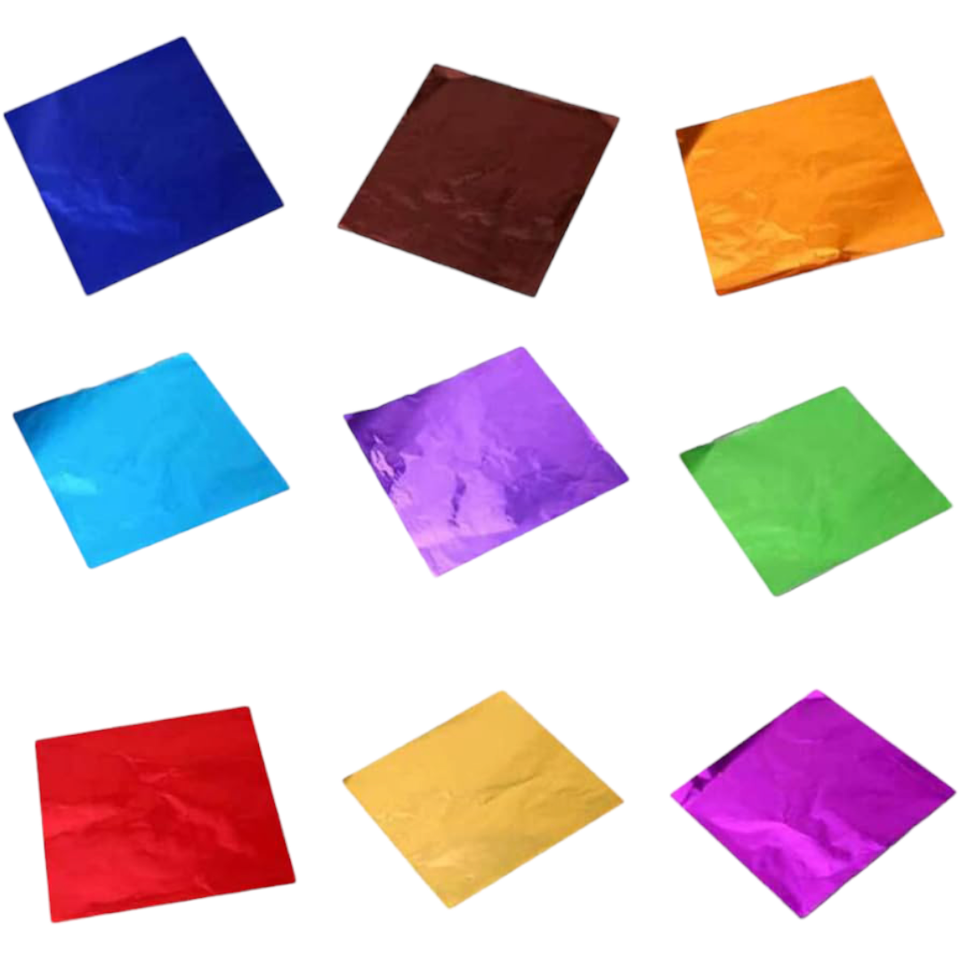 Chocolate Cut Foil Wrapper Assorted Color 3.5*3.5 inch
