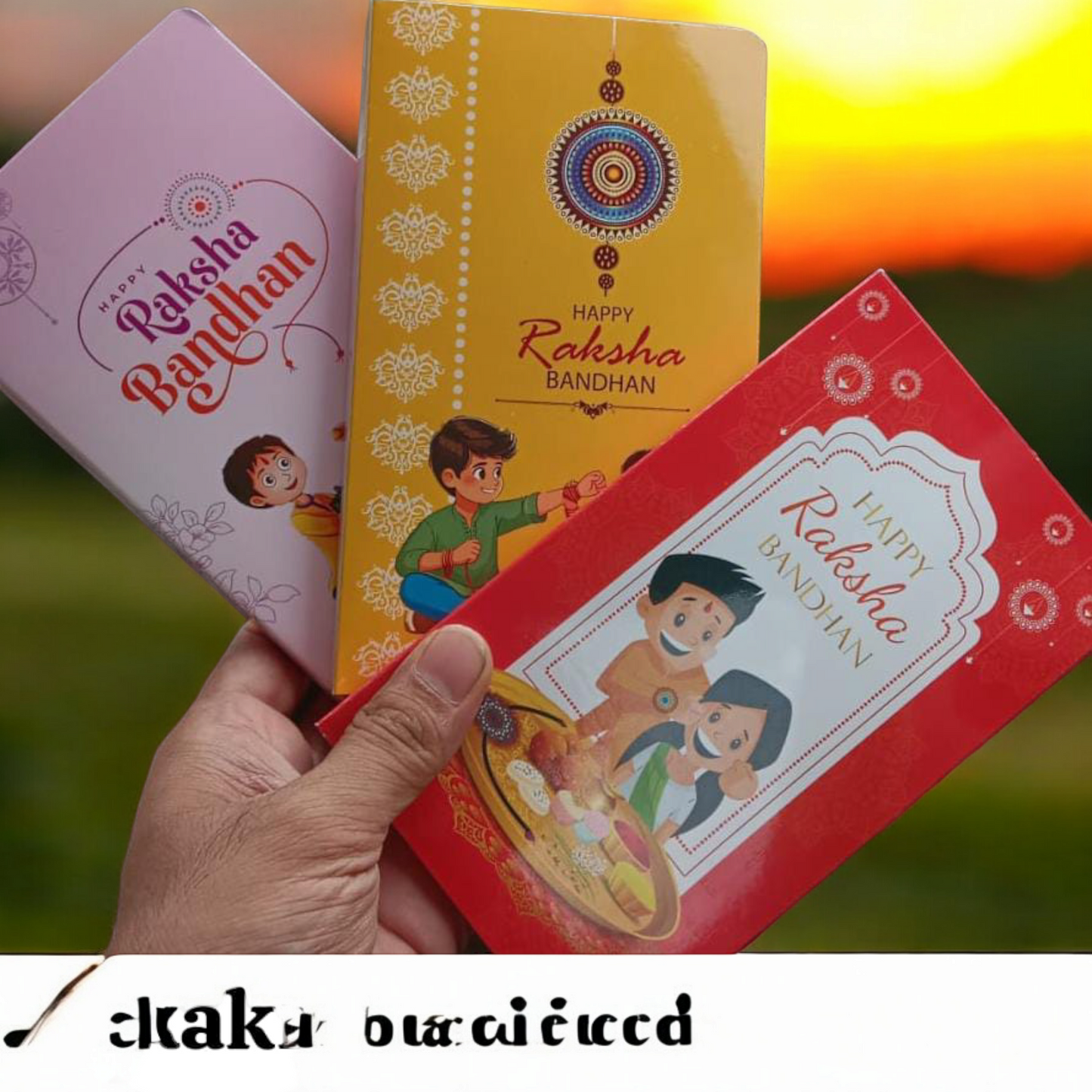 RAKHI BAR CHOCOLATE ASSORTED DESIGN-10PCS PACK BOOK