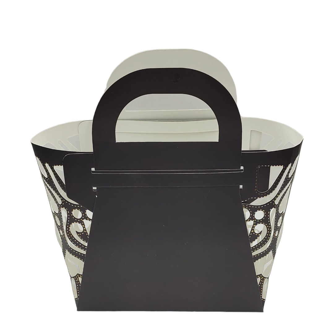 2 JAR LASER CUT HAMPER BAG-7.25*3.5*6.5 INCH 10 PCS PACK