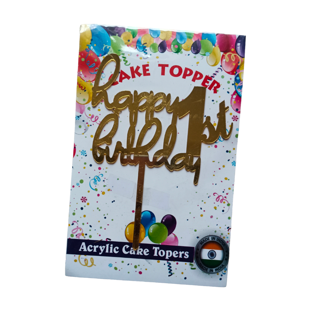 Happy Birthday Acrylic Topper 4''#45