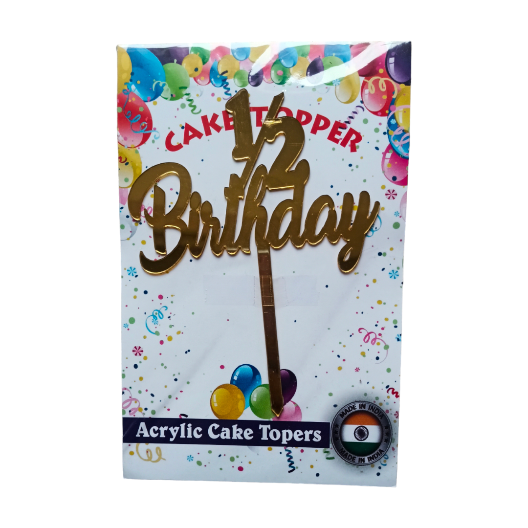 Happy Birthday Acrylic Topper 4''#42
