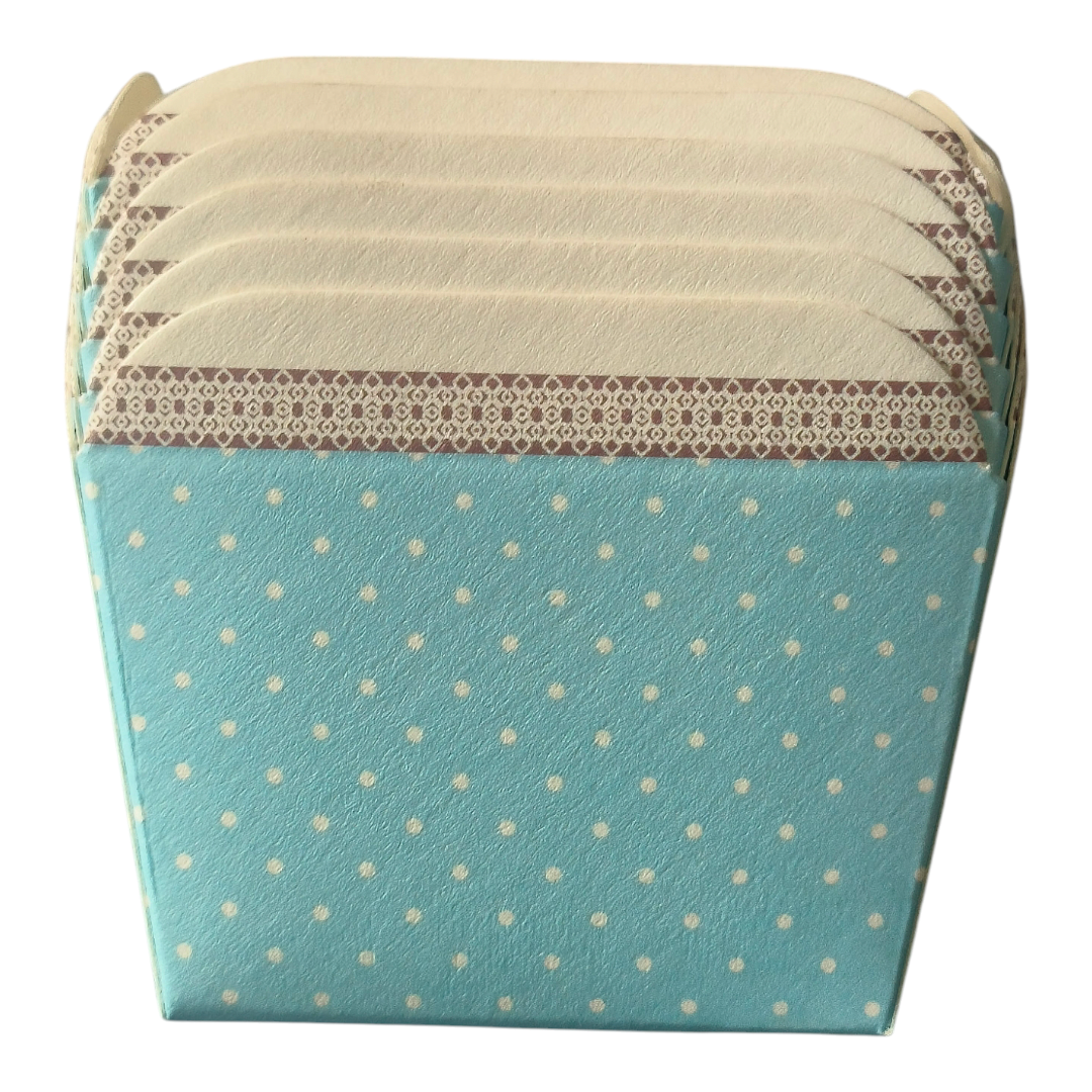 BAKE & SERVE SQUARE CUP LINER 50 PCS PACK, RANDOM COLOR OR DESIGN