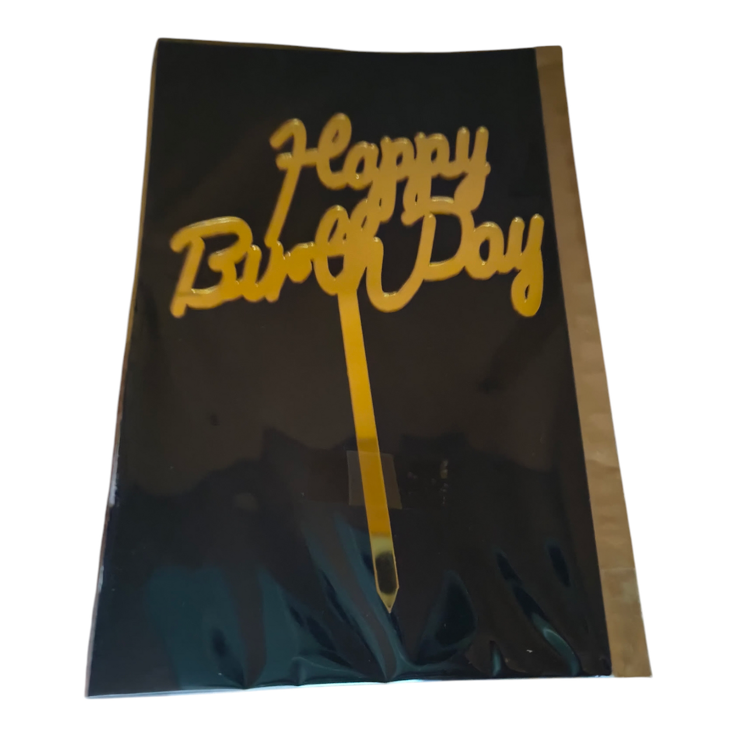 Happy Birthday Acrylic Topper 5''#15