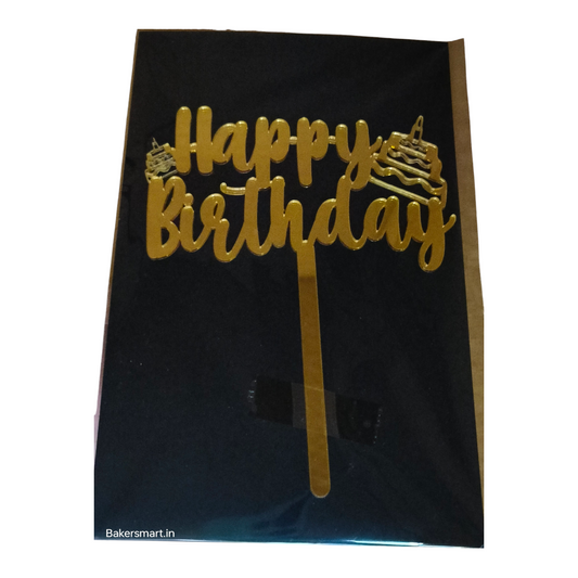 Happy Birthday Acrylic Topper 5''#19