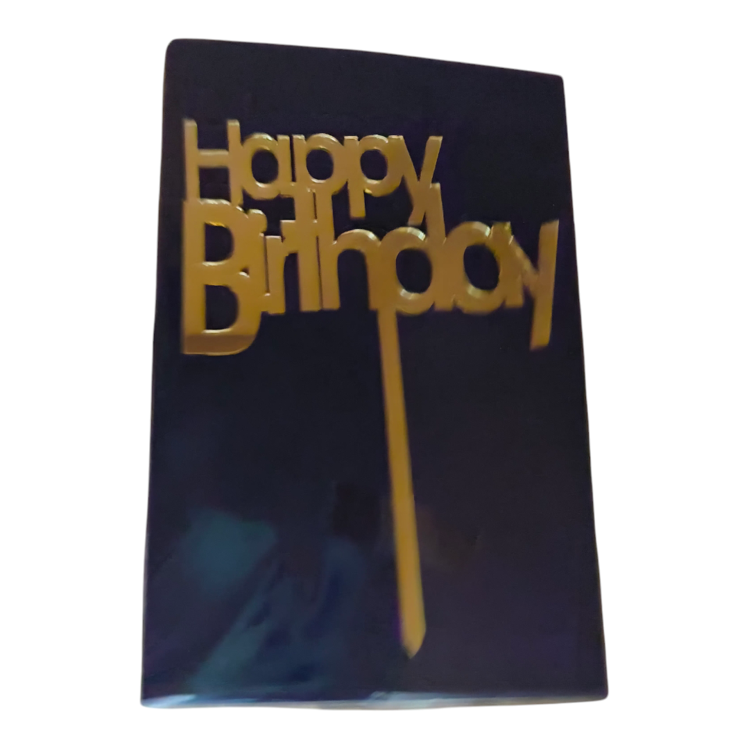 Happy Birthday Acrylic Topper 5''#24