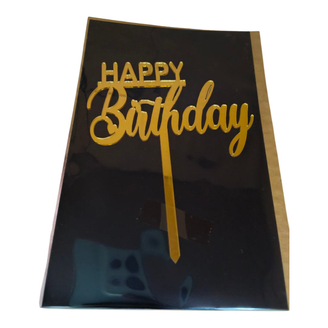Happy Birthday Acrylic Topper 5''#36
