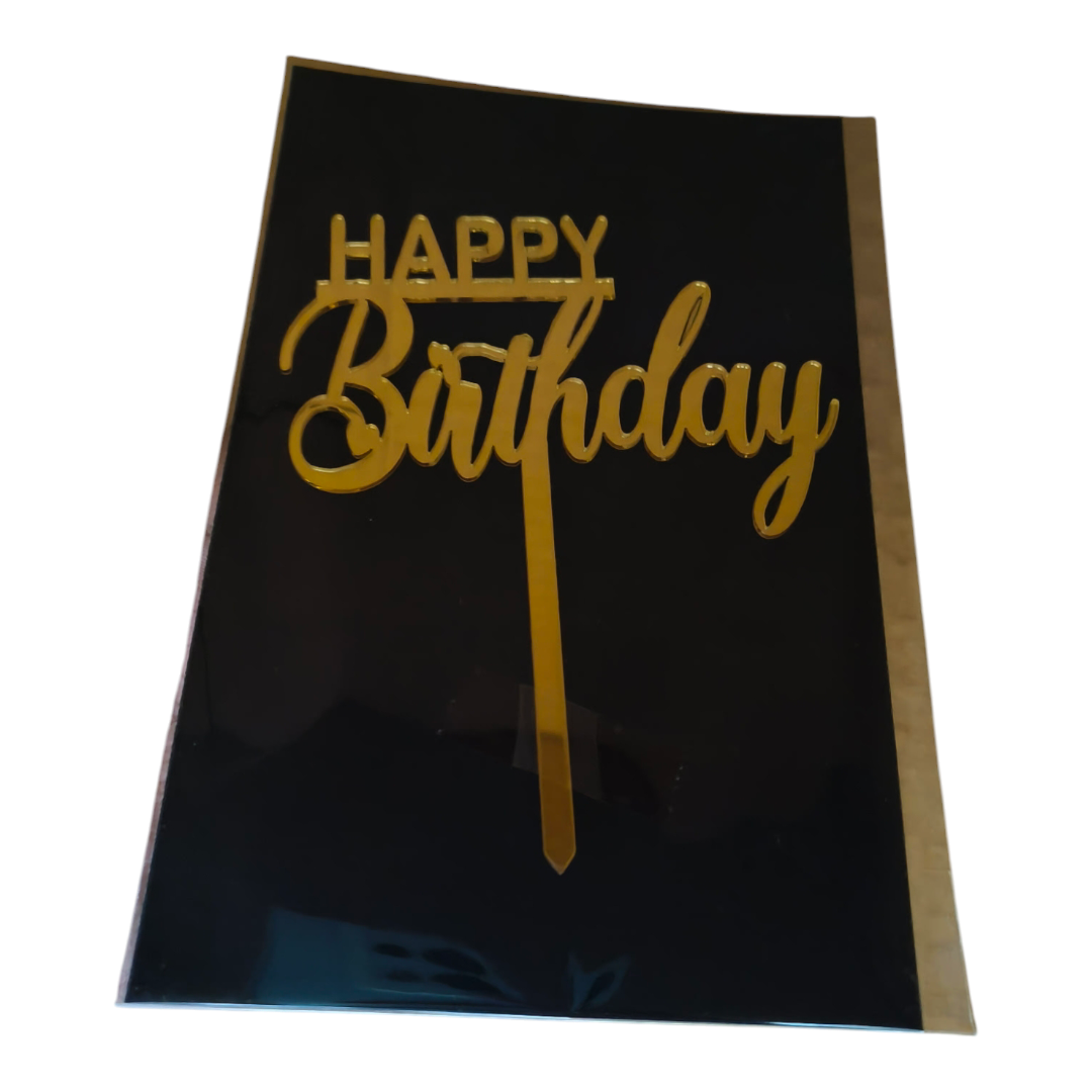 Happy Birthday Acrylic Topper 5''#20