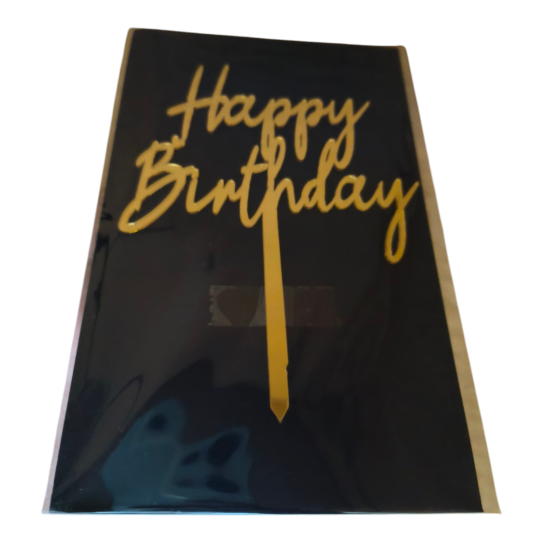 Happy Birthday Acrylic Topper 5''#32