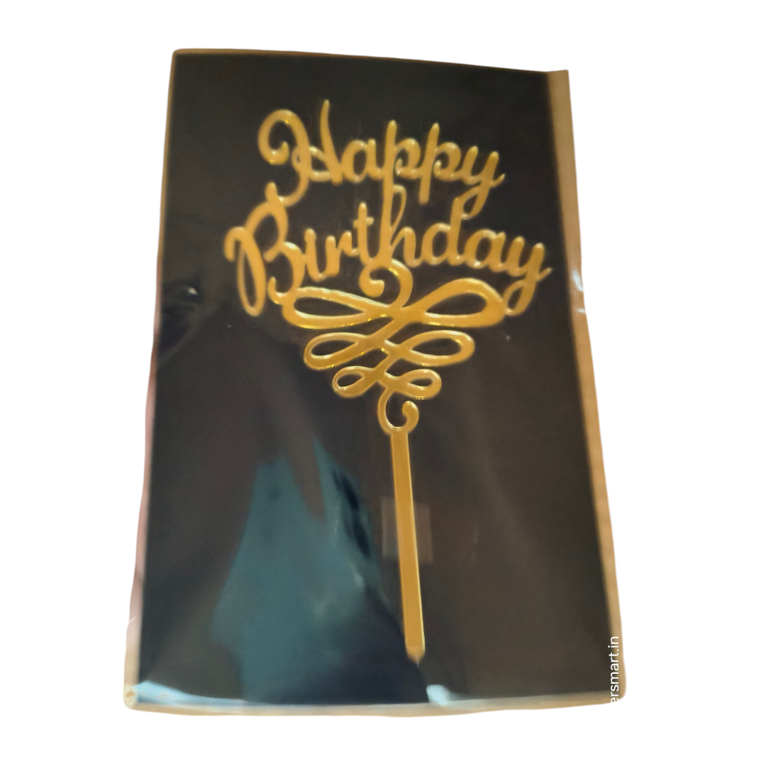 Happy Birthday Acrylic Topper 5''#34