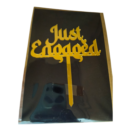 ACRYLIC TOPPER 5'' ENGAGEMENT #3