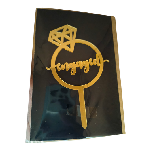 ACRYLIC TOPPER 5'' ENGAGEMENT #1
