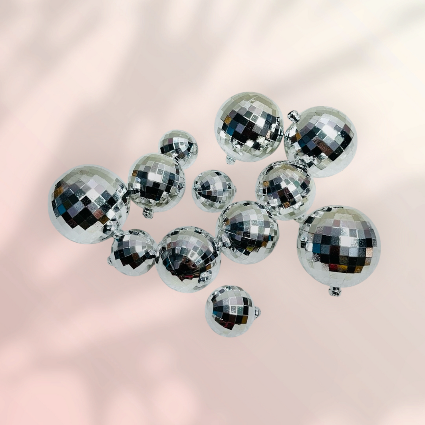 Disco Ball 12 PC's pack,-Silver