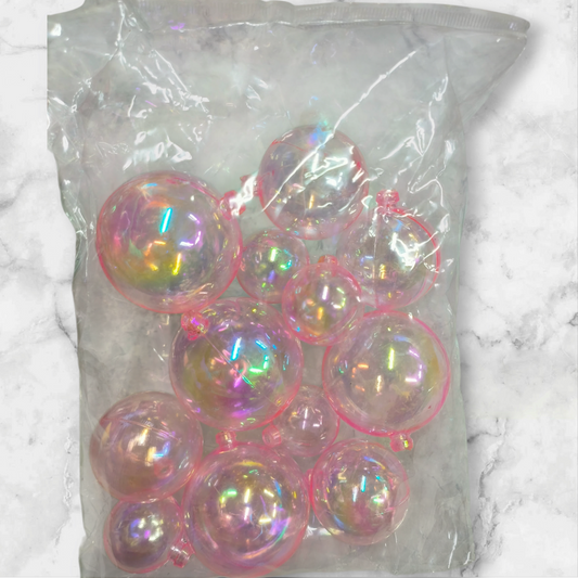 Bubble Ball -12 PC's pack Transparent Pink