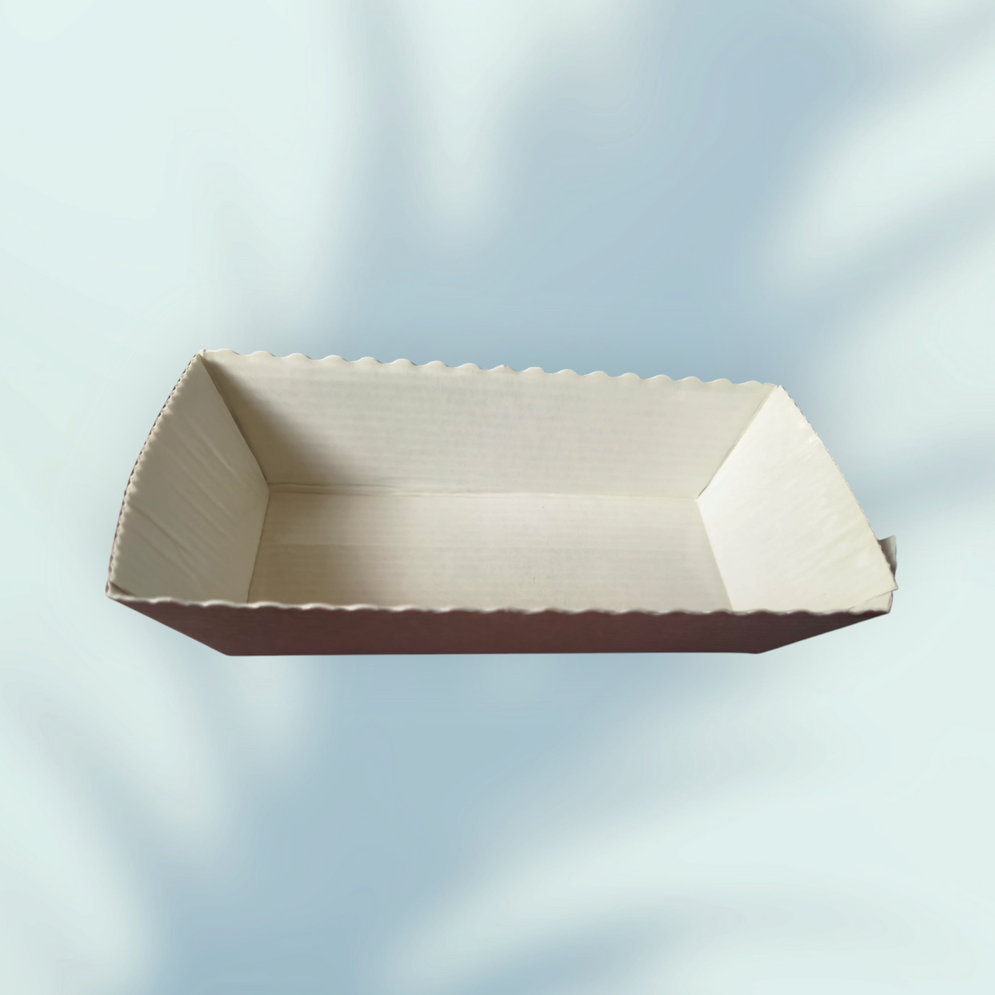 Direct Bake & Serve 250 gm Rectangular Mould Corrugated, 10 PC's Pack ack