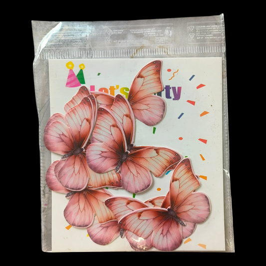 Paper Butterfly Peach With Linings #1