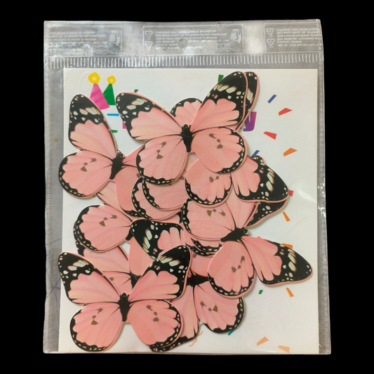 Paper Butterfly Peach Black Lining & Corner #1
