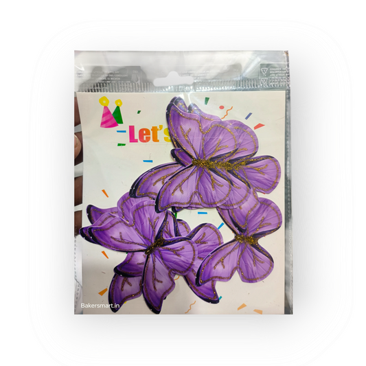 Paper Glitter Butterfly Purple #1