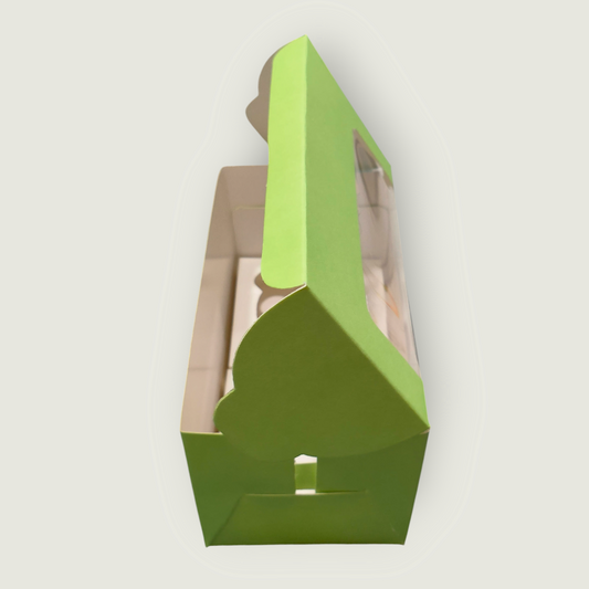 2 Cup Cake / 2 Jar Box Mint Green- 10 PC's pack