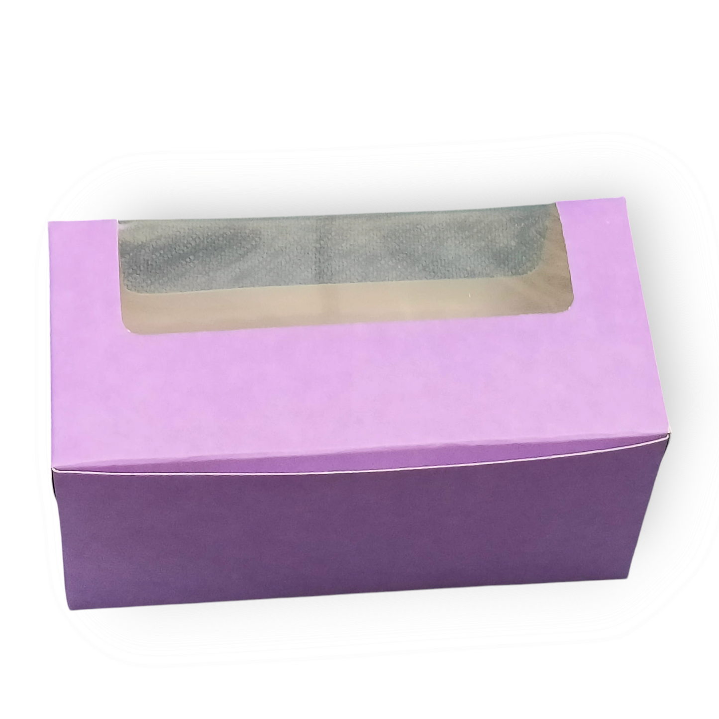 2 Cup Cake / 2 Jar Box Purple- 10 PC's pack