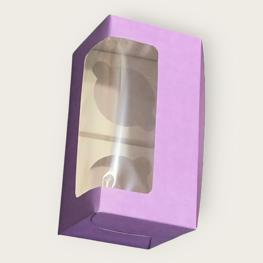 2 Cup Cake / 2 Jar Box Purple- 10 PC's pack