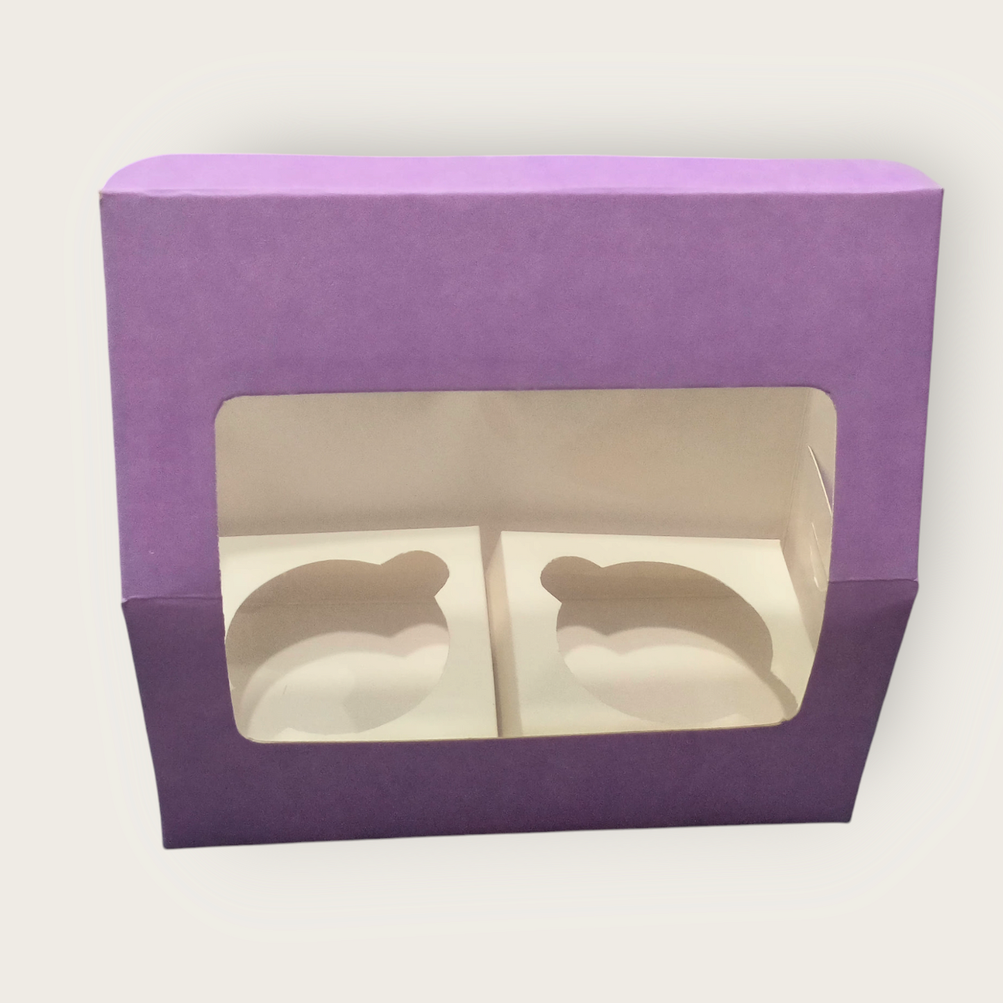 2 Cup Cake / 2 Jar Box Purple- 10 PC's pack