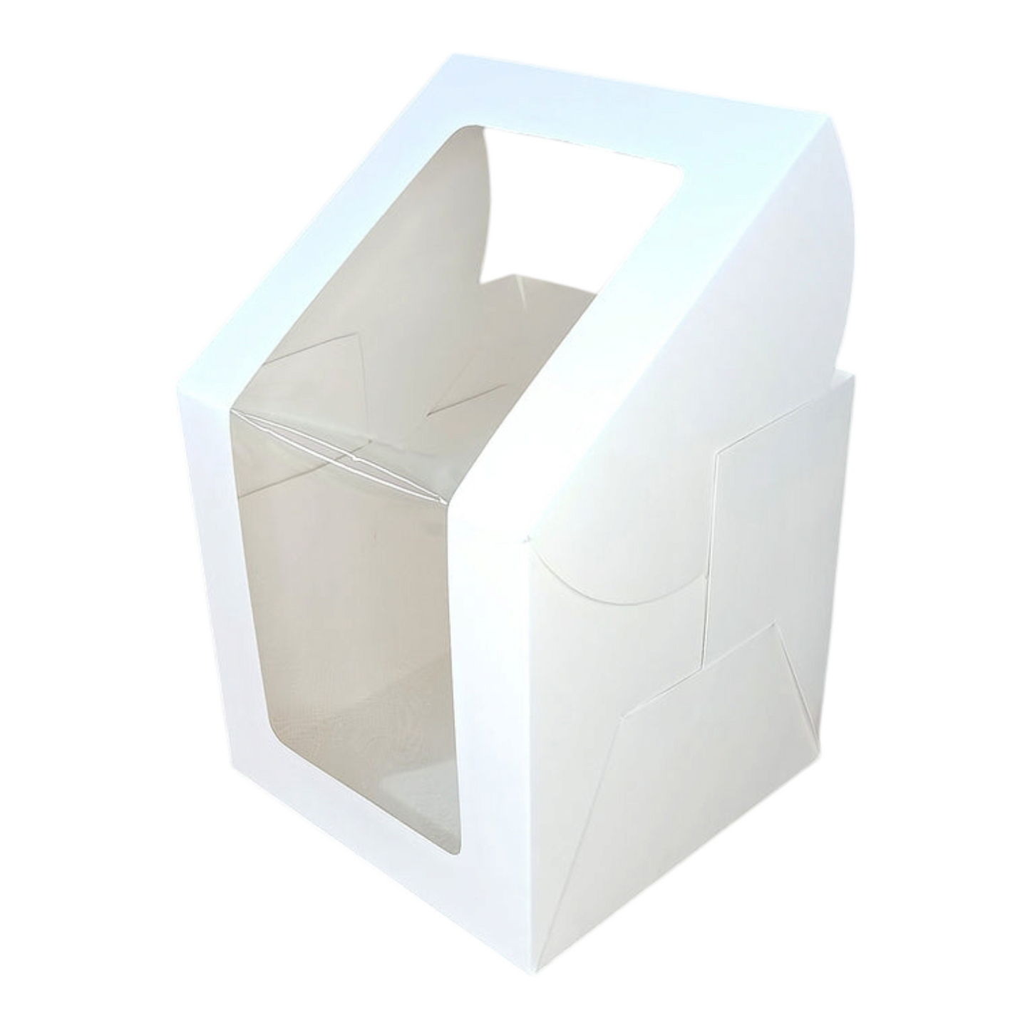 Cake Box 10*10*8 L Window White 10 PCS PACK