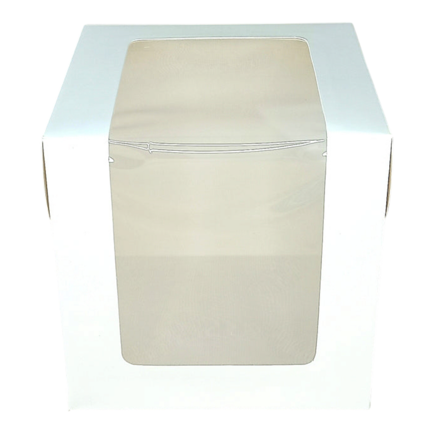 Cake Box 10*10*8 L Window White 10 PCS PACK