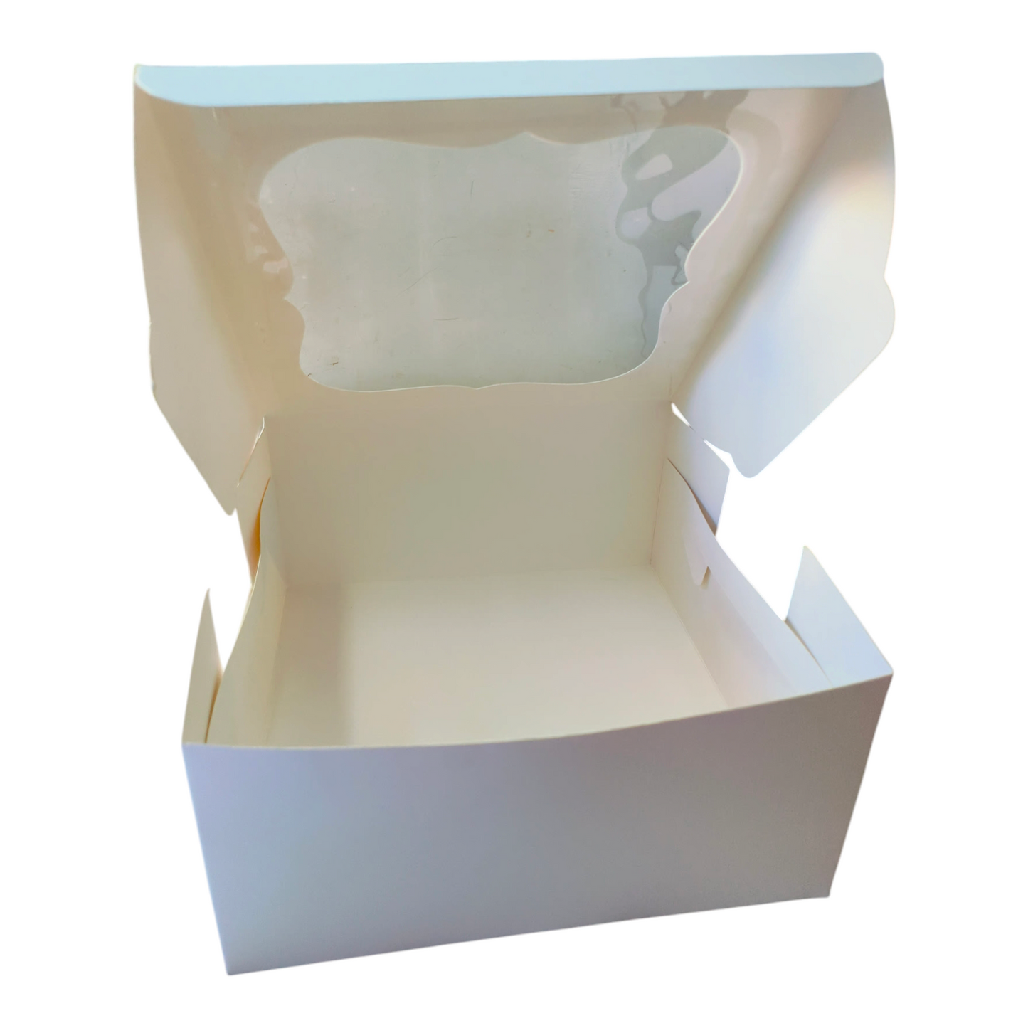 Cake Box 10*10*5 - White Top Window Box-10 PC's Pack