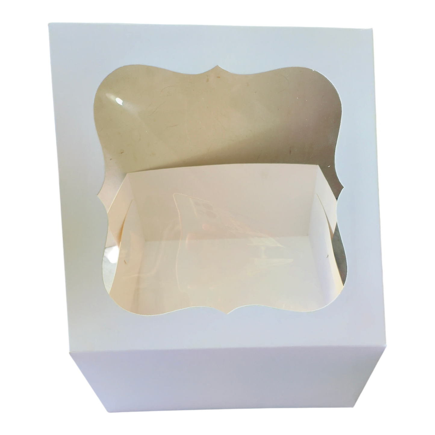 Cake Box 10*10*5 - White Top Window Box-10 PC's Pack