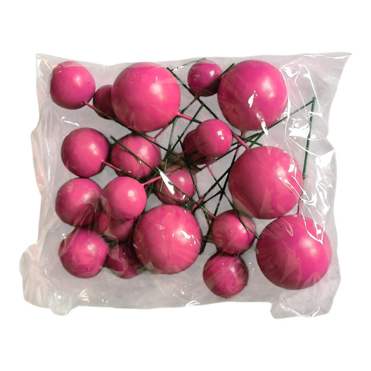 Faux Ball Multisize 20 pcs Dark Pink