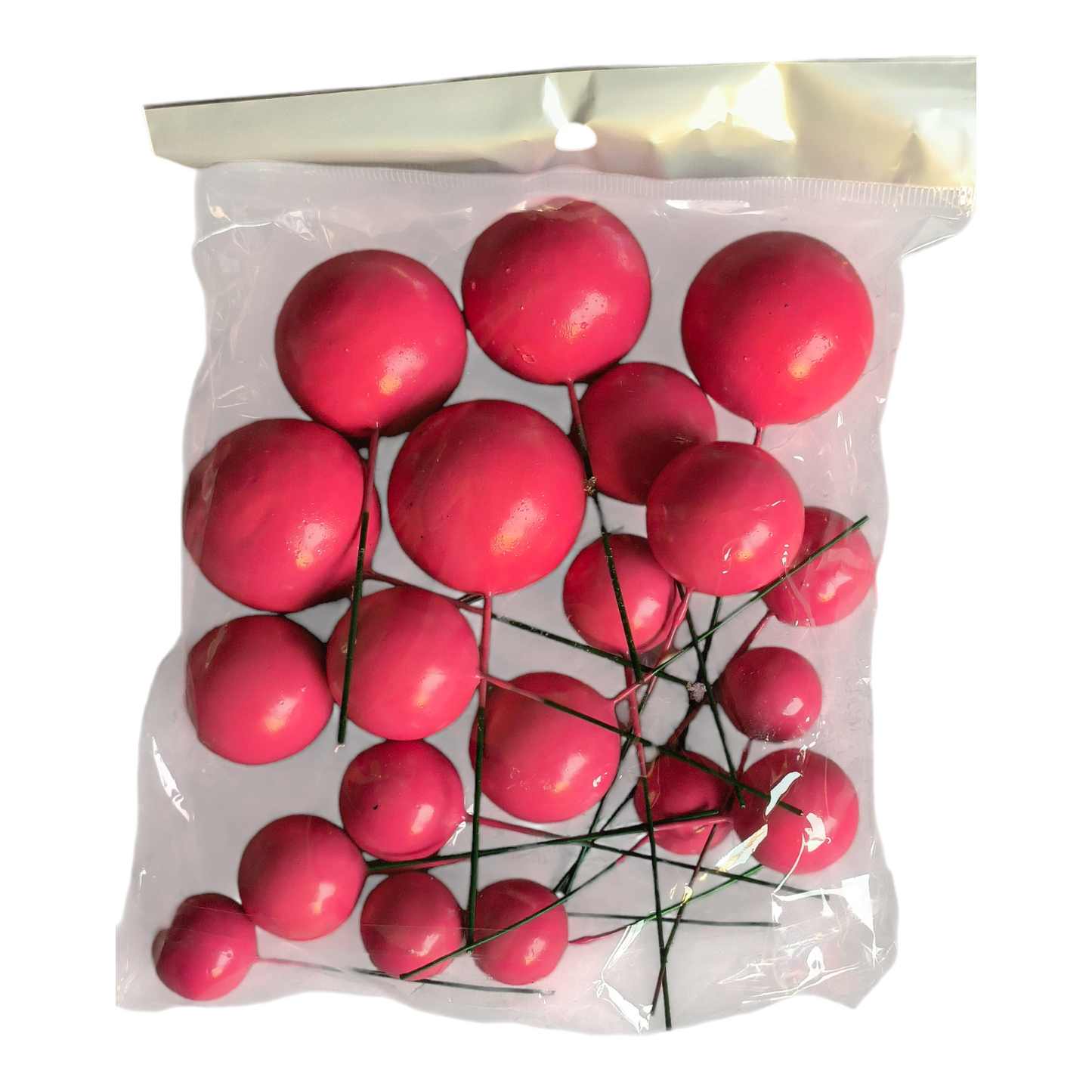 Faux Ball Multisize 20 pcs Dark Pink