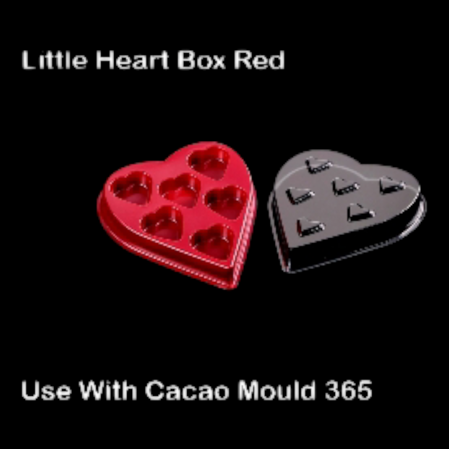 Little Heart Box Red Pack of 25